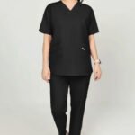 Umbra-Black Cotton Blended Scrubs