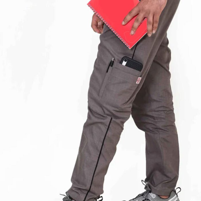 Executive Grey Unisex Blended Scrubs - Image 3