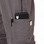 Executive Grey Unisex Blended Scrubs - Image 4