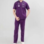 Iris Deep Purple Unisex Scrubs