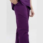 Iris Deep Purple Unisex Scrubs - Image 4
