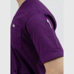 Iris Deep Purple Unisex Scrubs - Image 2