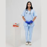Glacial Blue Female Scrubs - Image 2