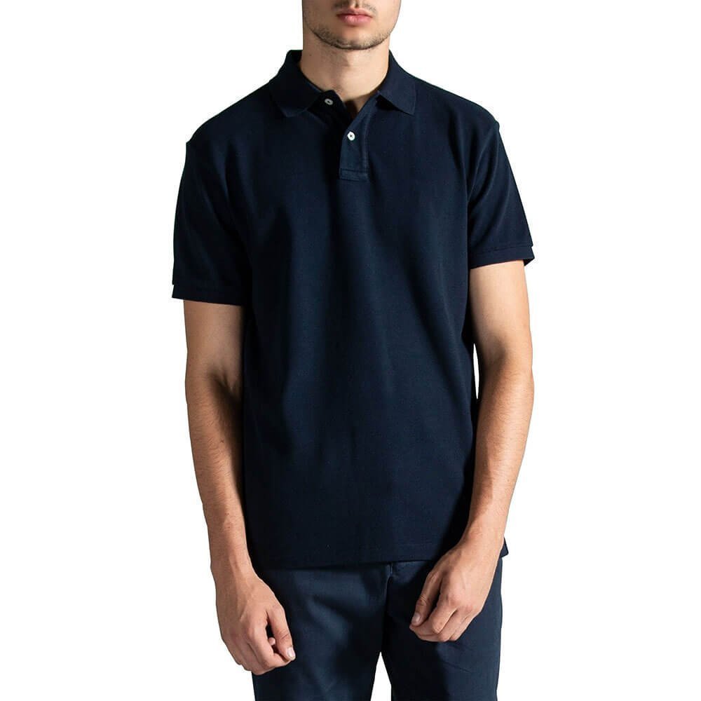 custom-slim-fit-bear-polo-navy-roll_1.jpg Polo Shirts - Image 1