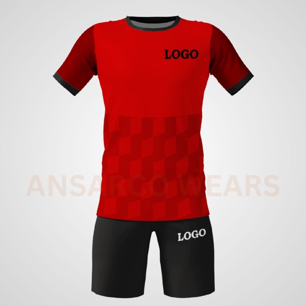 soccer 2 custom red soccer uniform soccer jersey